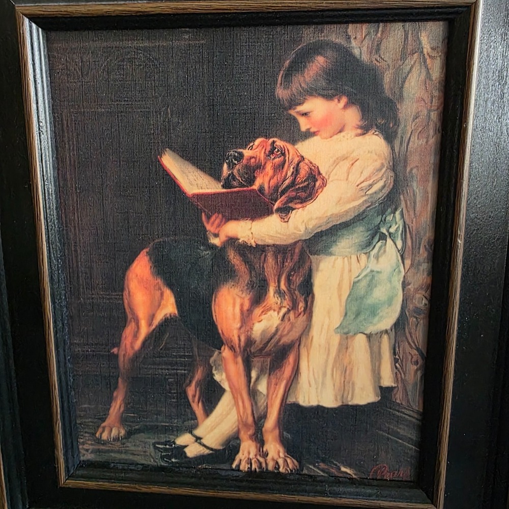 "NAUGHTY BOY" BY BRITON RIVIERE Britts Print FRAMED PRINT 13"x11" - Picture 7 of 16
